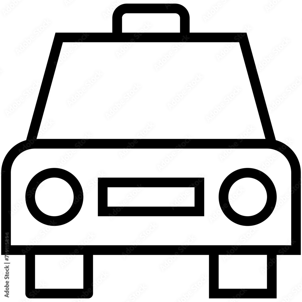 Taxi Vector Icon Taxi Vector Icon