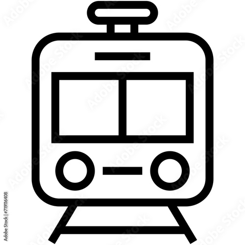 Tram Vector Icon 