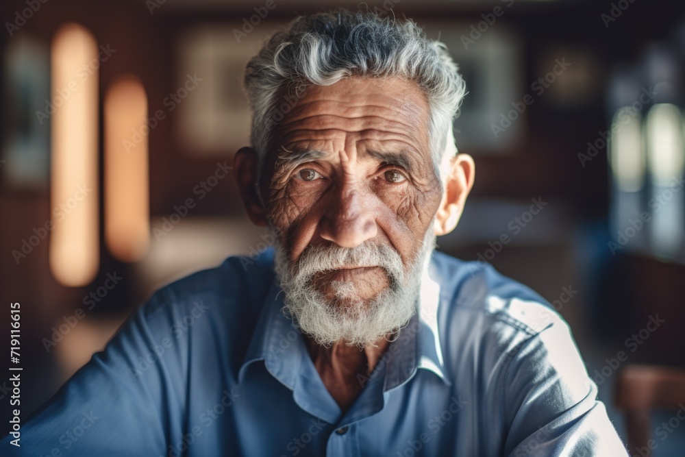 Portrait of a hispanic elderly man in nursing home Portrait of a hispanic elderly man in nursing home