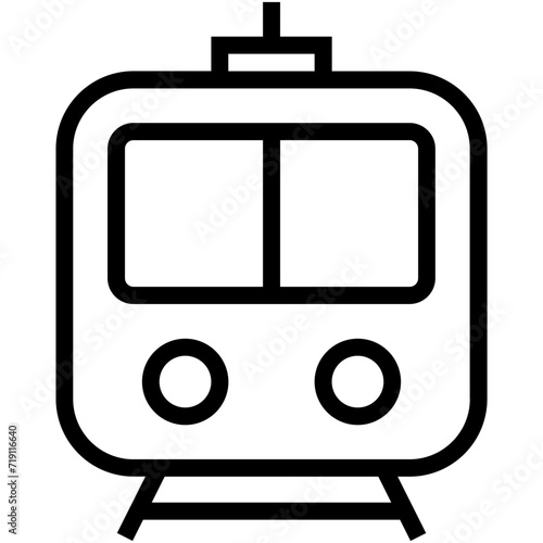 Tram Vector Icon 