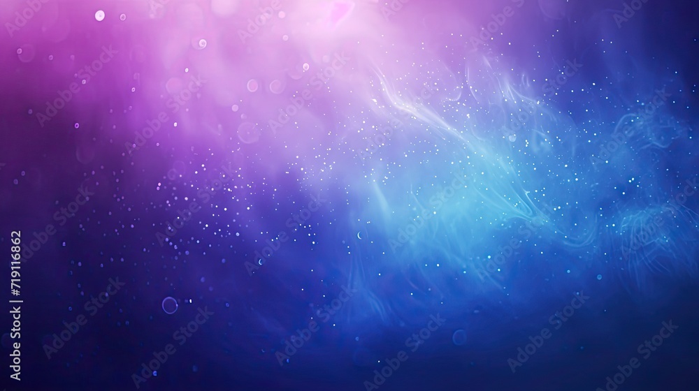 Abstract Background of blue, and violet wave, with sparkling dust
