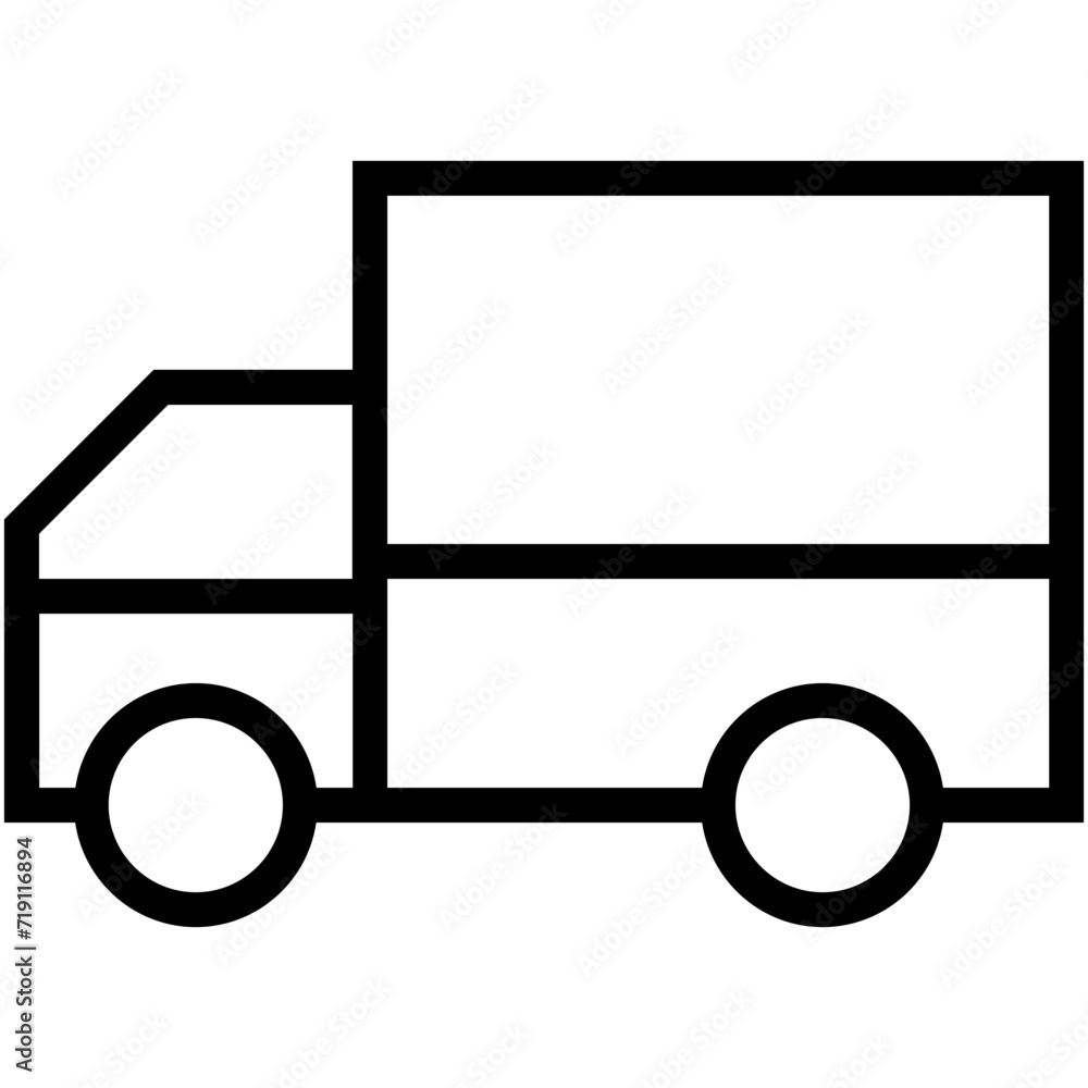 Delivery Van Vector Icon Delivery Van Vector Icon
