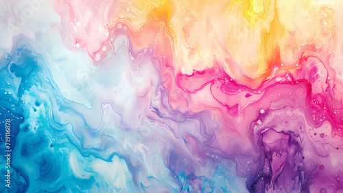 Ethereal Watercolor Patterns Creating Abstract Background