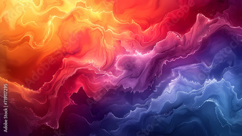 Colorful Watercolor Paints Forming Abstract Backdrop