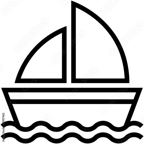 Sailboat Vector Icon