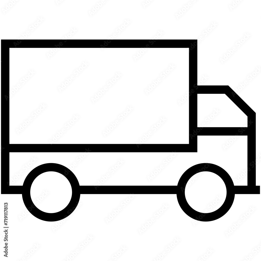 Delivery Van Vector Icon Delivery Van Vector Icon