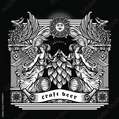 craft beer illustration