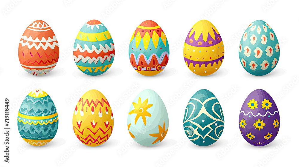 Assorted Colored Easter Eggs