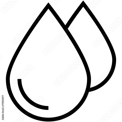 Water Drops Vector Icon