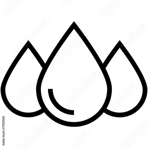 Water Drops Vector Icon