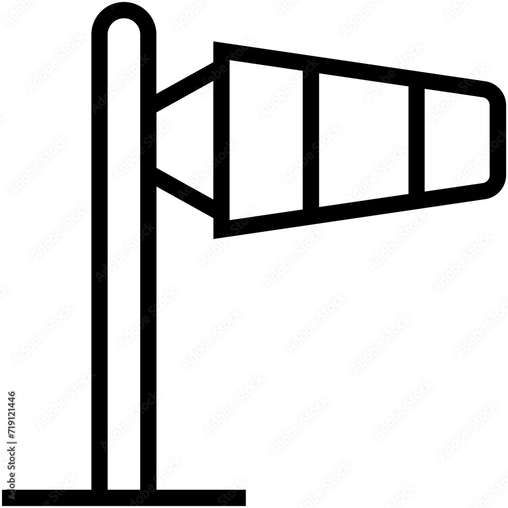 Windsock Vector Icon