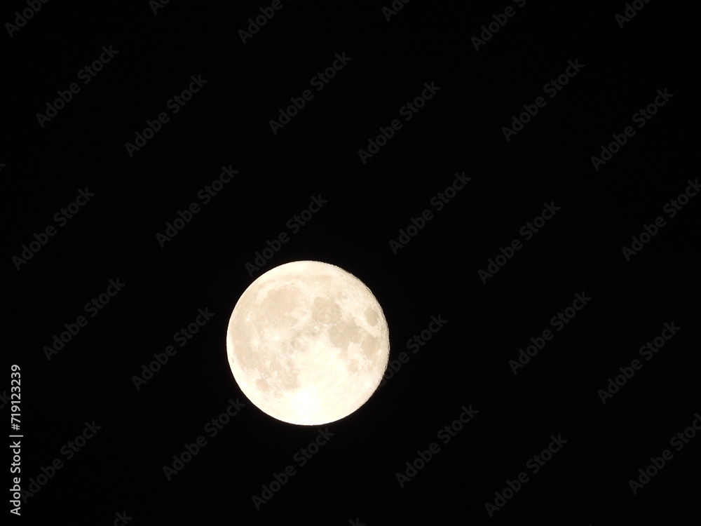 A photo of the Moon's surface taken from Earth with a professional camera A photo of the Moon's surface taken from Earth with a professional camera