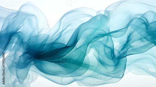 Elegant Wave: Modern Blue and White Flowing Design