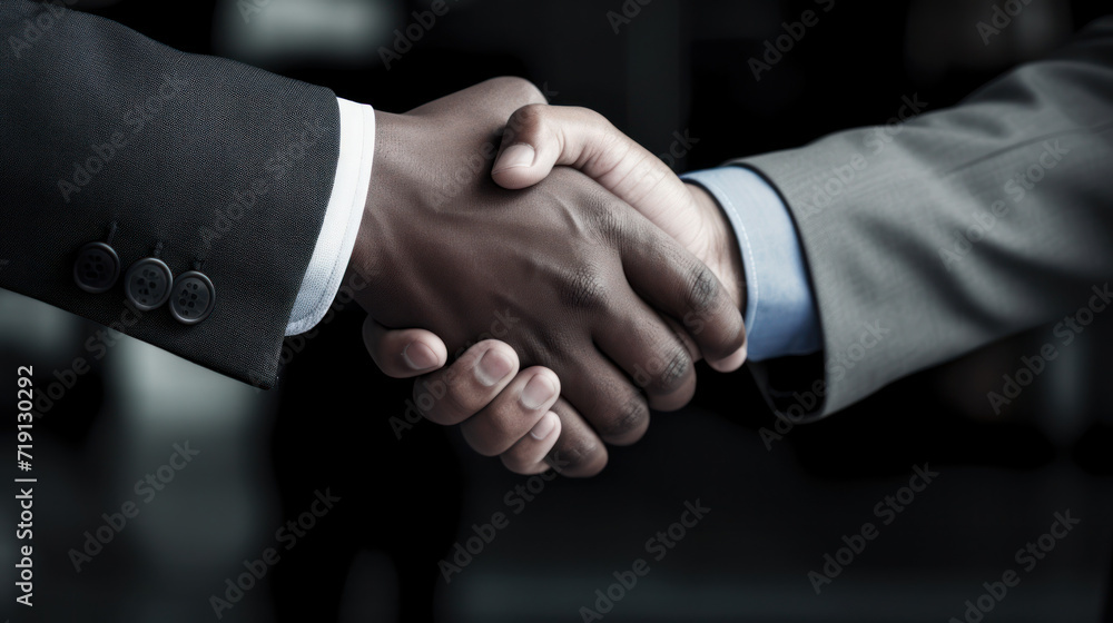 Businessmen making handshake with partner, greeting, dealing, merger and acquisition, business cooperation concept Businessmen making handshake with partner, greeting, dealing, merger and acquisition, business cooperation concept