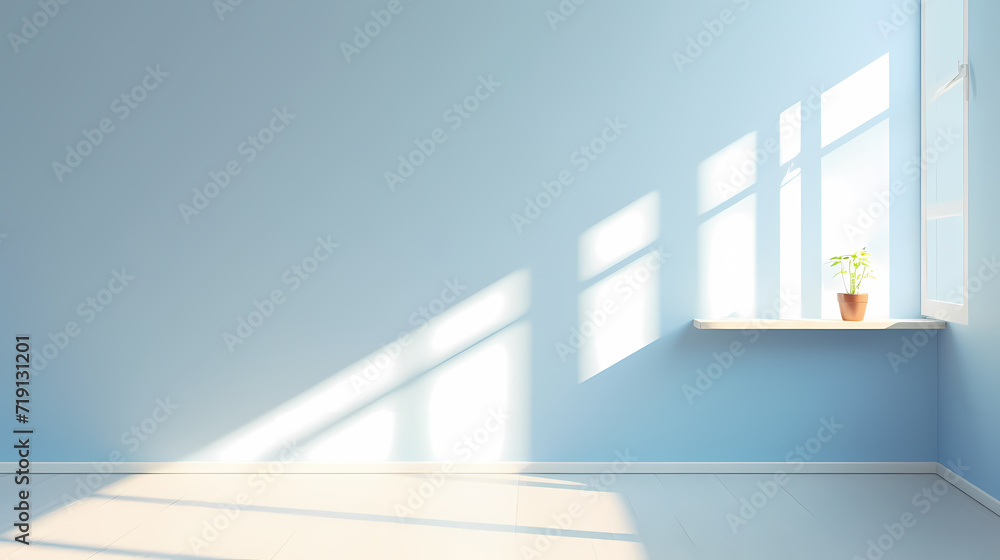 Fototapeta premium Empty room background, simple style interior design