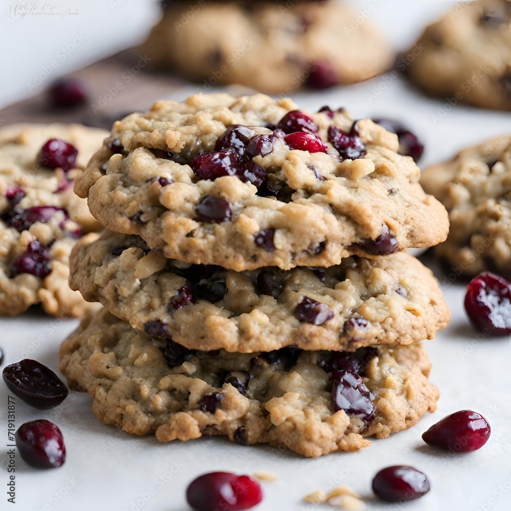 Oatmeal Cranberry and Chocolate Chip Cookies - 1 Oatmeal Cranberry and Chocolate Chip Cookies - 1
