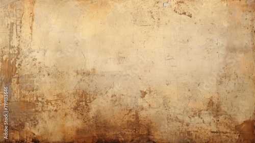Vintage paper backdrop featuring weathered scratches and stains for a rustic nostalgic feel  aged parchment texture image