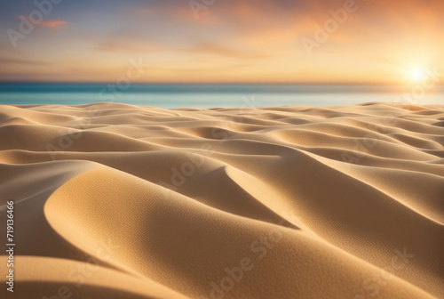 Serene Dunes Overlooking Ocean at Sunrise