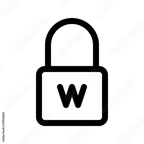 Women locker room line icon. Vector graphics