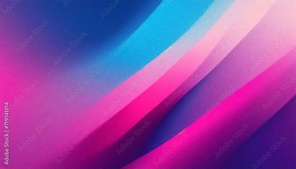 Pink magenta blue purple abstract color gradient background grainy texture effect web banner header poster design - obrazy, fototapety, plakaty 