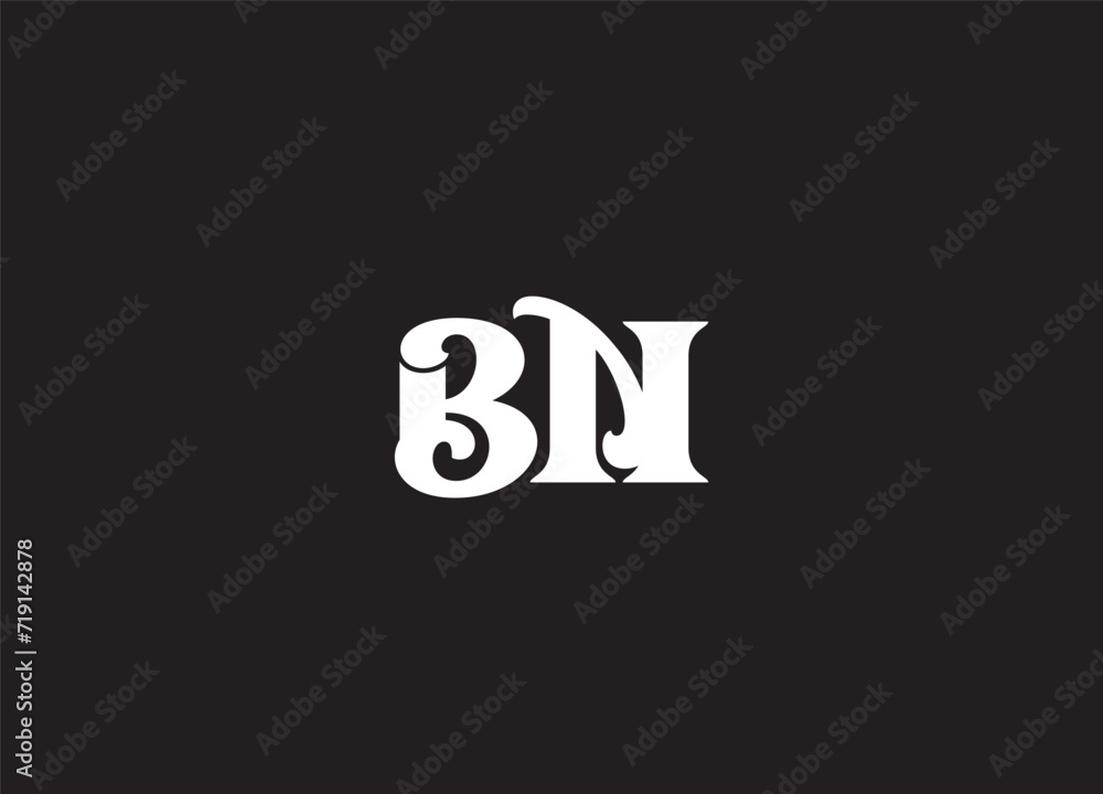 BN LETTER LOGO DESIGN AND INITIAL LOGO BN LETTER LOGO DESIGN AND INITIAL LOGO
