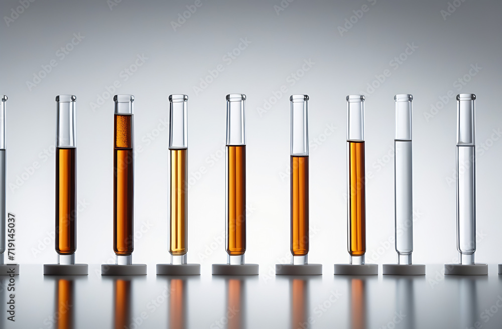 Set collection row of various brown medicine pill glass pipette dropper bottle with blank copyspace pure white without inscriptions, without text, without words, label design pattern without isolated Set collection row of various brown medicine pill glass pipette dropper bottle with blank copyspace pure white without inscriptions, without text, without words, label design pattern without isolated