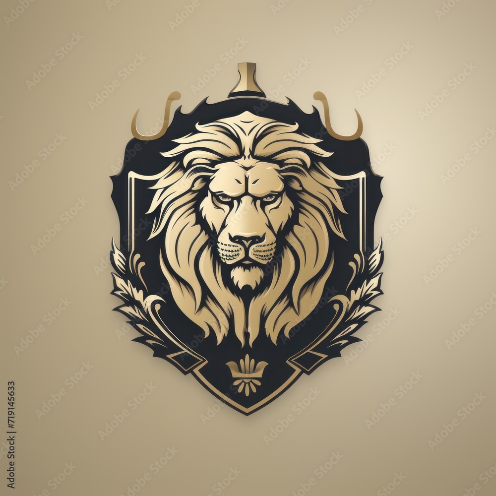Animal Lion. Logo illustration of a Lion. Lion emblem, icon, logotype,decal, print. Animal Lion. Logo illustration of a Lion. Lion emblem, icon, logotype,decal, print.