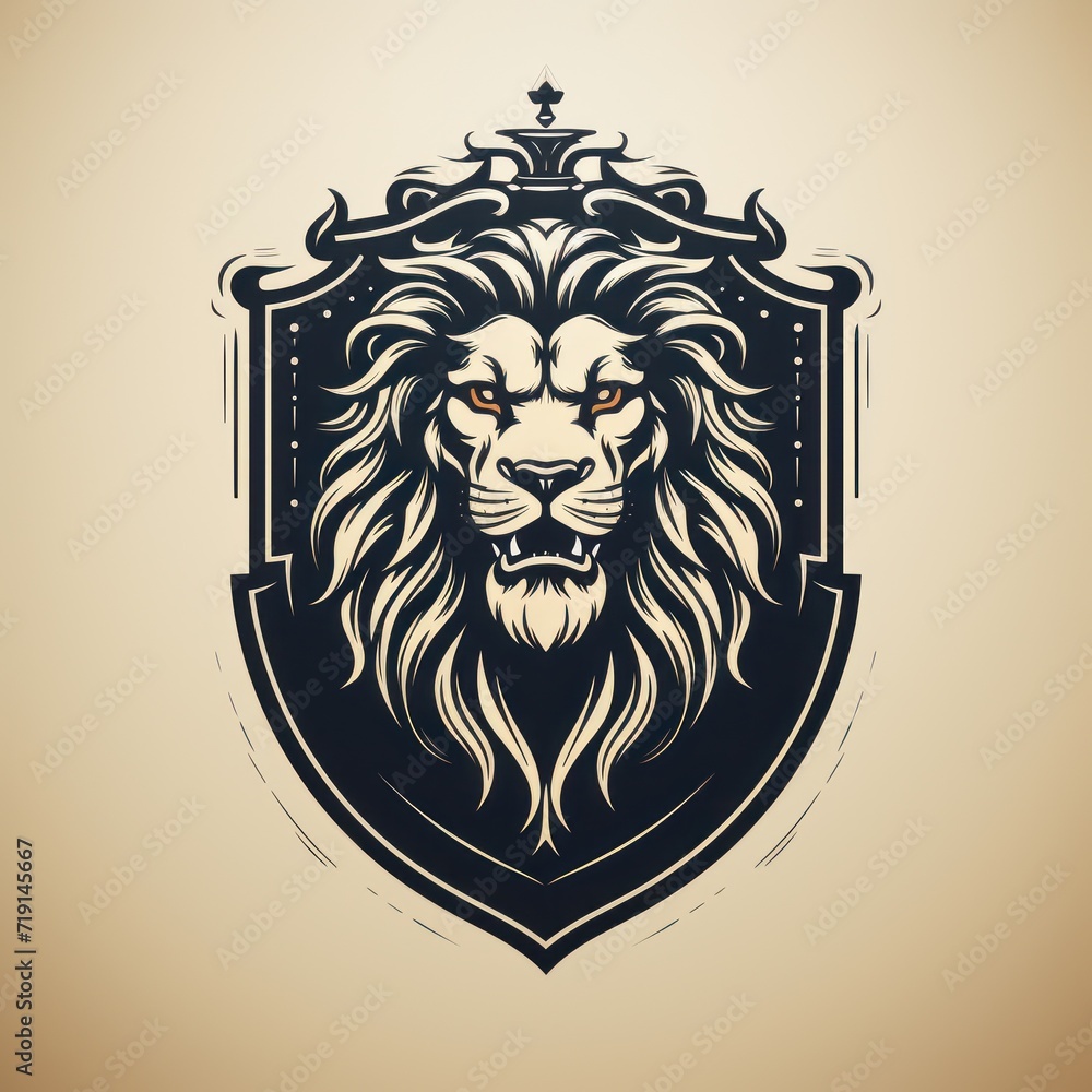 Animal Lion. Logo illustration of a Lion. Lion emblem, icon, logotype,decal, print. Animal Lion. Logo illustration of a Lion. Lion emblem, icon, logotype,decal, print.