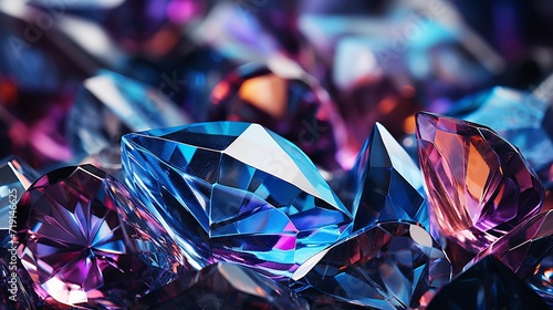 Background of jewelry gemstone. Facet
