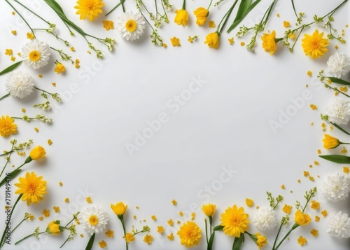 Spring Flower Frame Illustration