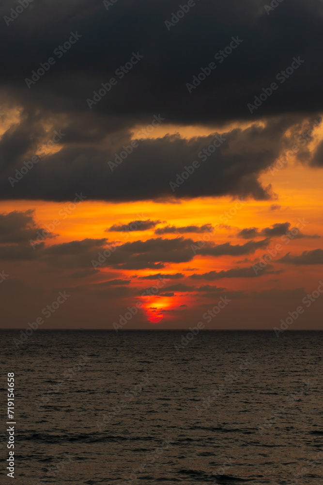 sunset over the sea sunset over the sea