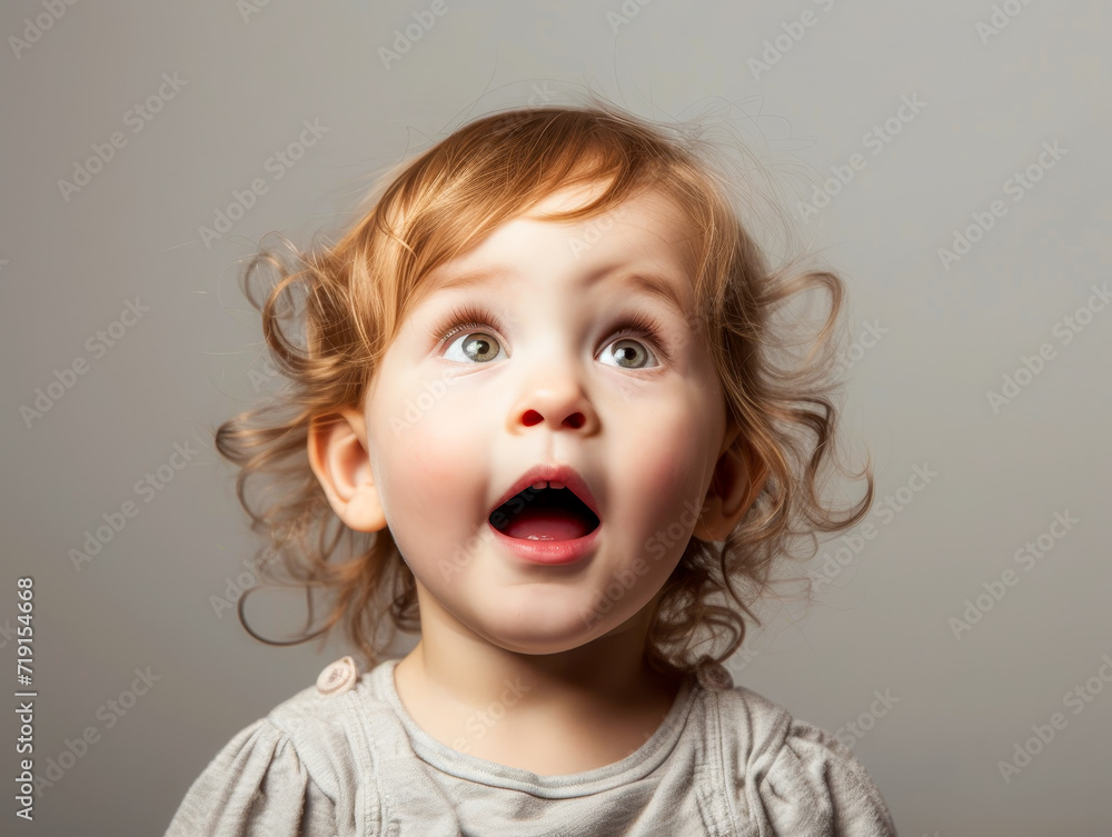 Curly-Haired Toddler with Eyes Wide Open
Curly-Haired Toddler with Eyes Wide Open