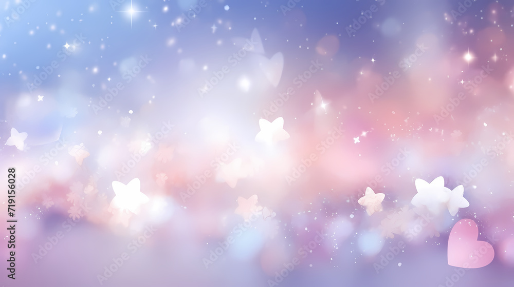 Fototapeta premium Beautiful winter Christmas glowing background with falling snowflakes, winter background