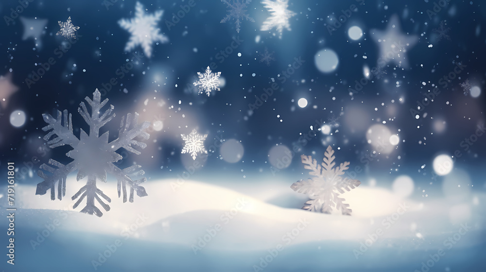 Festive snowflake background with beautiful design and space for text Festive snowflake background with beautiful design and space for text