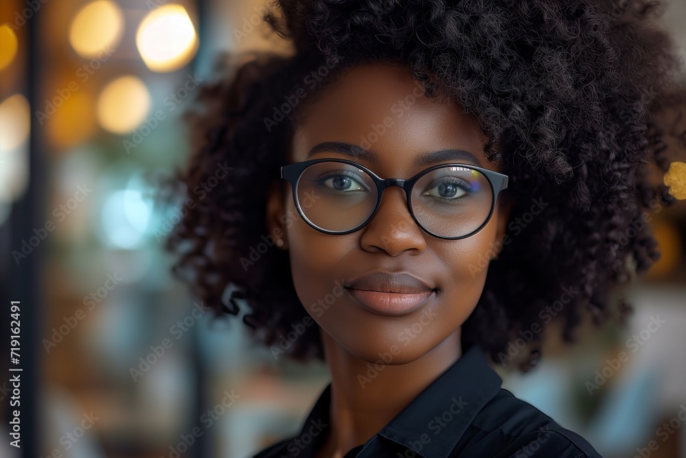 Portrait of a beautiful black business woman Portrait of a beautiful black business woman
