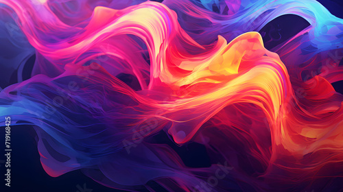 Wallpaper Mural abstract background with waves Torontodigital.ca