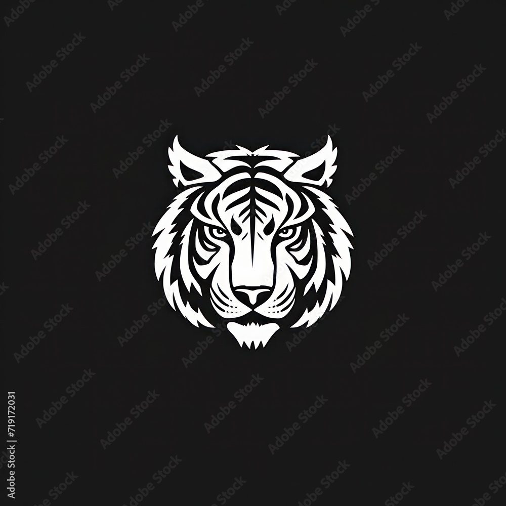 Animal Tiger. Logo illustration of a Tiger. Tiger emblem, icon, logotype,decal, print.