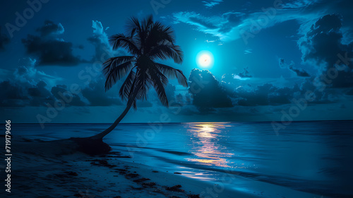 tropical island at night © Manja