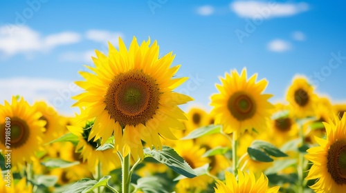 Sunflowers in the field, Generative ai
