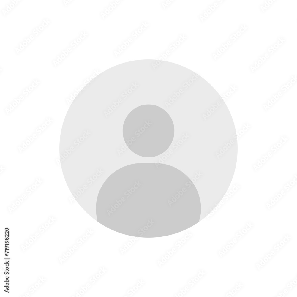 User profile icon in circle button on white background. User profile icon in circle button on white background.