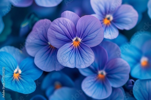 Delicate Blue Violets