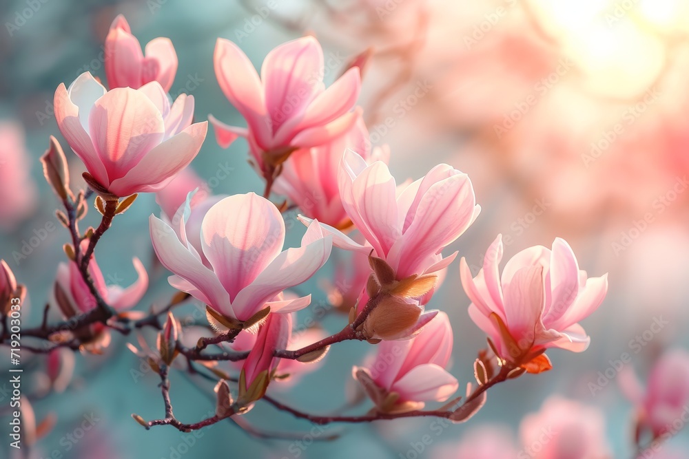 Soft Magnolia Flowers.