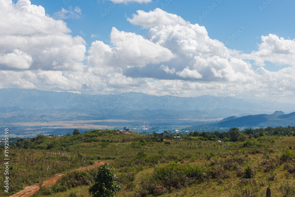 clouds over the mountains