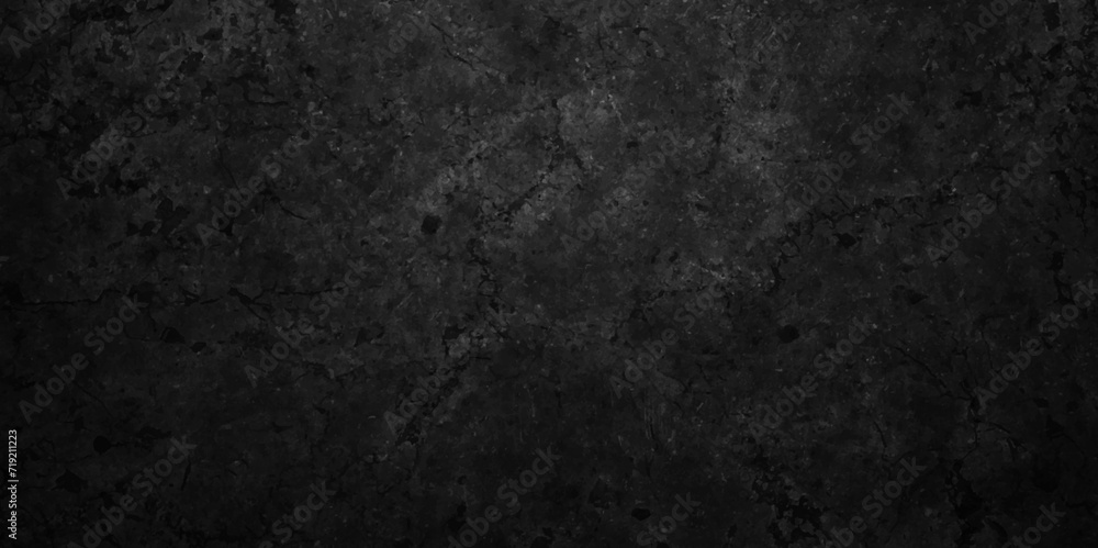 Abstract Dark black stone blank wall grunge marble stone charcoal backdrop background. black rough retro grunge counter tops. dark texture chalk board and cracked wall black board banner background.