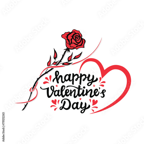 Happy valentine's day flyer design