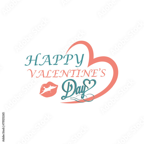 Happy valentine's day flyer design
