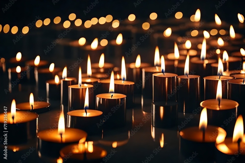 Beautiful burning candles 