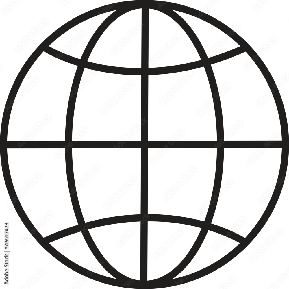 World icon vector art isolated on white background. World icon vector art isolated on white background.