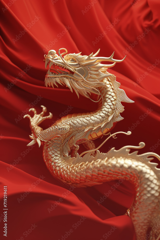 Obraz premium The Chinese dragon of the Year of the Dragon.