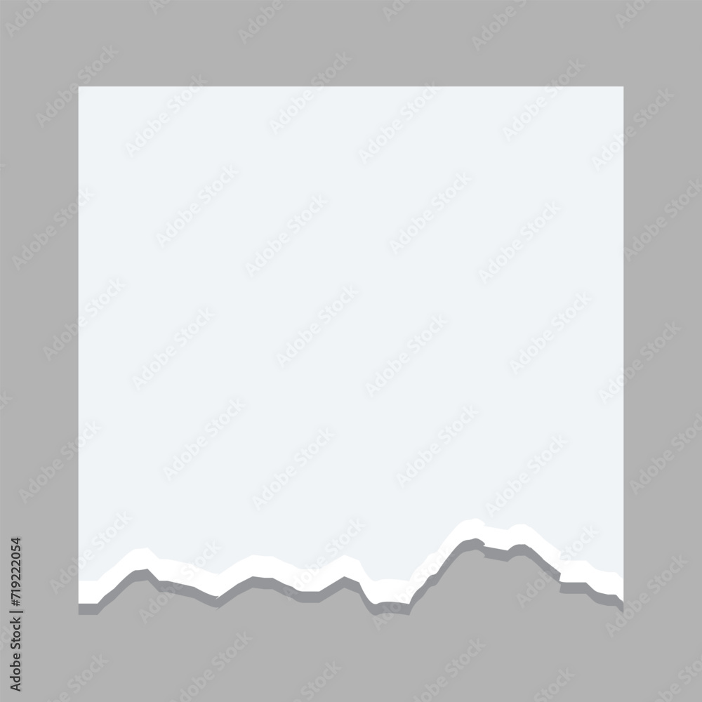 paper ripped message, torn paper edge, Torn sheets of paper. white paper sheets isolated on grey background. Vector illustration of torn blank pages with uneven texture edges. paper ripped message, torn paper edge, Torn sheets of paper. white paper sheets isolated on grey background. Vector illustration of torn blank pages with uneven texture edges.